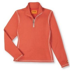 Wrangler® Women's Hot Sauce Red Flame Resistant Zip Pullover Shirt