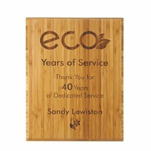Eco Conscious Lasered Tradition Plaque (10"x13")