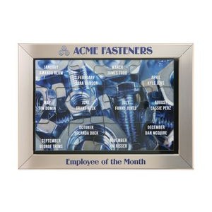 Acrylic Puzzle in Silver Frame Plaque (15