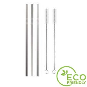 Straight 8mm Stainless Steel Straw