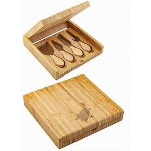 Delight Bamboo Cheese Set w/4 Tools