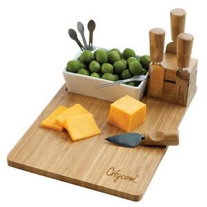 BistroTek™ Premium Bamboo Duo Appetizer & Cheese Set
