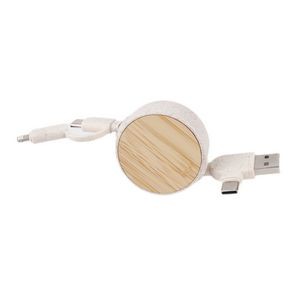6-in-1 Eco-friendly Retractable Charging Cable