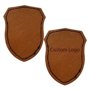 Shield Design Leatherette Patch
