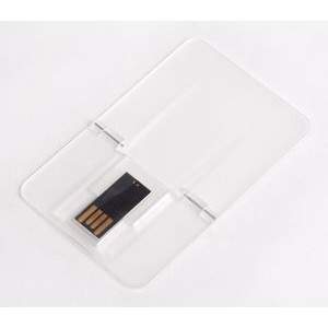 8 GB Transparent Credit Card USB Flash Drive