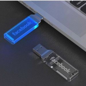 Light up Clear Acrylic USB Flash Drive