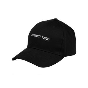 Cotton Baseball Cap with Adjustable Strap