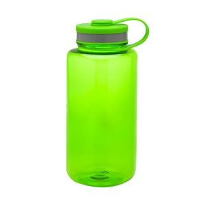 Wide-Mouth Plastic Water Bottle, 38 oz.