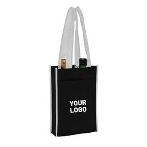 Non Woven Two Bottle Tote Wine Bag