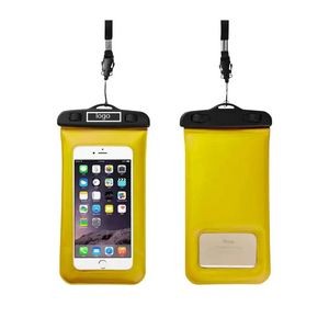 Built-in Sponge Waterproof Mobile Phone Pouch with Lanyard