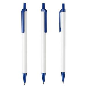 Slim White Barrel Pen