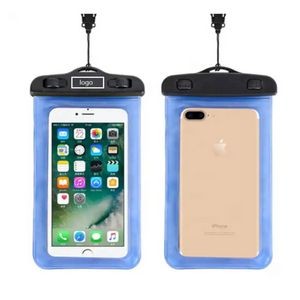 IPX8 Waterproof Floating Mobile Phone PVC Pouch with Lanyard
