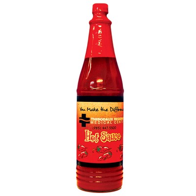 Red Hot Sauce with Full Color Custom Label - 6 Oz.