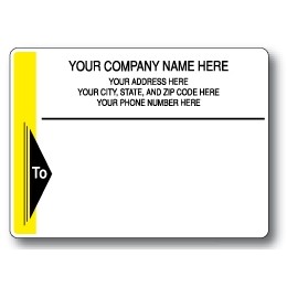 Standard Pin Fed Mailing Label w/Wide Left Border & To Triangle
