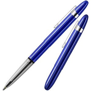 Blue Moon Bullet Space Pen w/ Chrome Accents and Clip