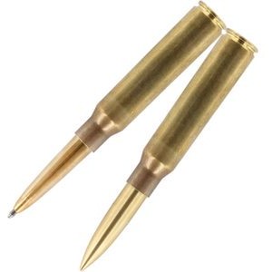 Brass .338 Magnum Bullet Cartridge Space Pen w/Cap