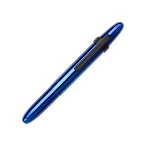 Matte Black & Blue Moon Bullet Space Pen w/Matte Black Clip