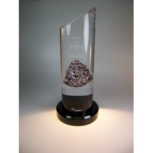 Circular Column Acrylic Award (3-1/2"x10")
