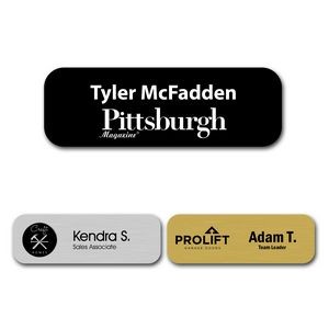 Engraved Plastic Name Badge with Personalization 1