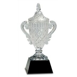 11" Crystal Cup on Black Pedestal Base