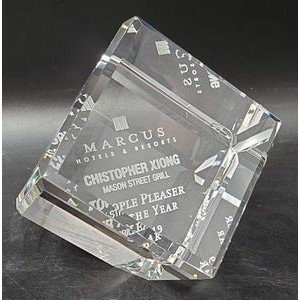 1.5" Crystal Cube Award