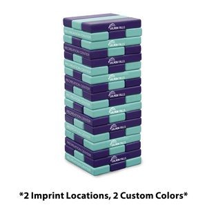 Jumbo Toppling Tower Blocks Game (2 Imprints, 2 Custom Colors)