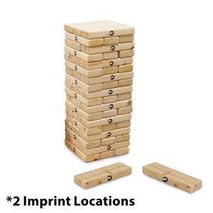 Jumbo Toppling Tower Blocks Game (2 Imprint Locations)