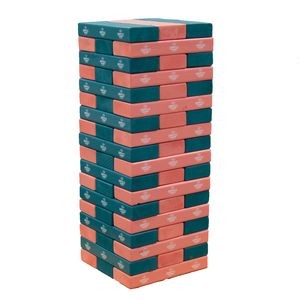 Jumbo Toppling Tower Blocks Game (1 Imprint, 2 Custom Color)