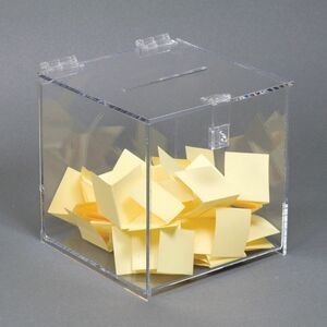 Small Clear Cube Acrylic Entry Box
