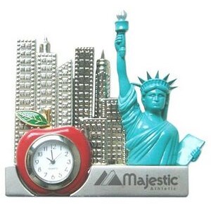 New York Liberty Metal Desk Clock