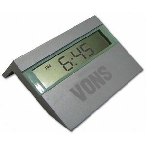 Metal Digital Clock w/Date & Temperature