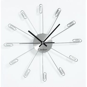14" Metal Clip Wall Clock