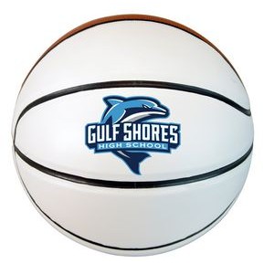 Autograph basketball with full color imprint