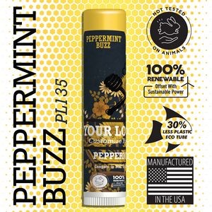 Peppermint Buzz Flavor Beeswax Lip Balm