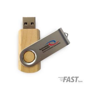 Batavia Maple Eco-Friendly Swivel USB-256MB