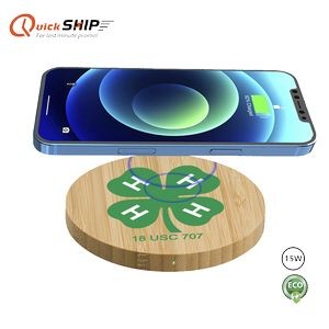 Parkfield 15W Bamboo Eco-Friendly Wireless Charger-15W wireless charger