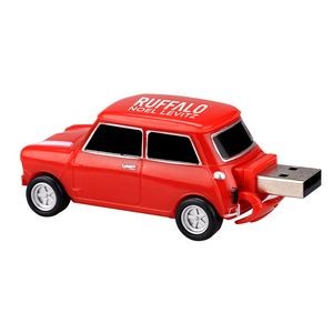 UK Car Shape USB Flash Drive - RED-4G