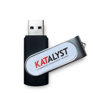 Bellwood Domed Swivel USB Flash Drive - Simports-4G