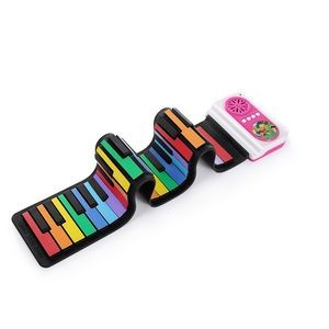 37 Keys Rainbow Color Roll Up Piano