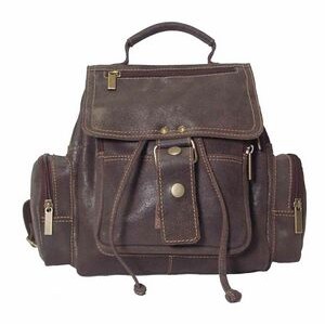 Distressed Mid Size Top Handle Backpack