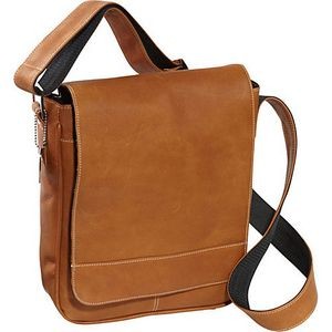 Deluxe Medium Flap-Over Messenger Bag