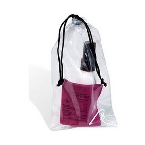 Ultra Opper Fiber® Cloth Cleaner Kit In Drawstring Bag w/White Bottle