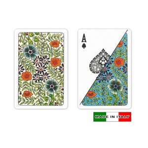 DA VINCI Plastic playing cards - Fiori - Bridge Size, Normal Index