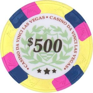 Closeout: Yellow Casino Davinci 10 gram clay poker chips