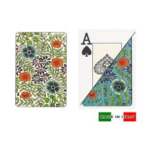 DA VINCI Plastic playing cards - Fiori - Poker Size, Large Index