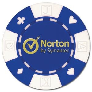 Custom Hot Stamped Card Suited ABS Composite Poker Chip (11.5 Gram)