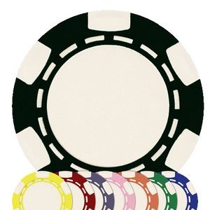 11.5 gram ABS 6 Stripe Poker Chips - Blank