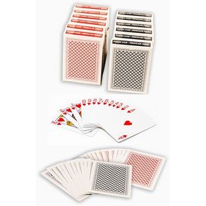 144 Decks value priced plastic coated paper playing cards - Poker size, normal index