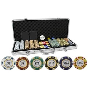 Clay Monte Carlo 14 gram 500 poker chips set with Aluminum case