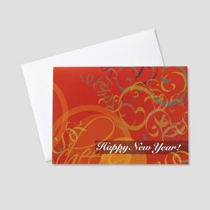 Confetti New Year New Year Greeting Card